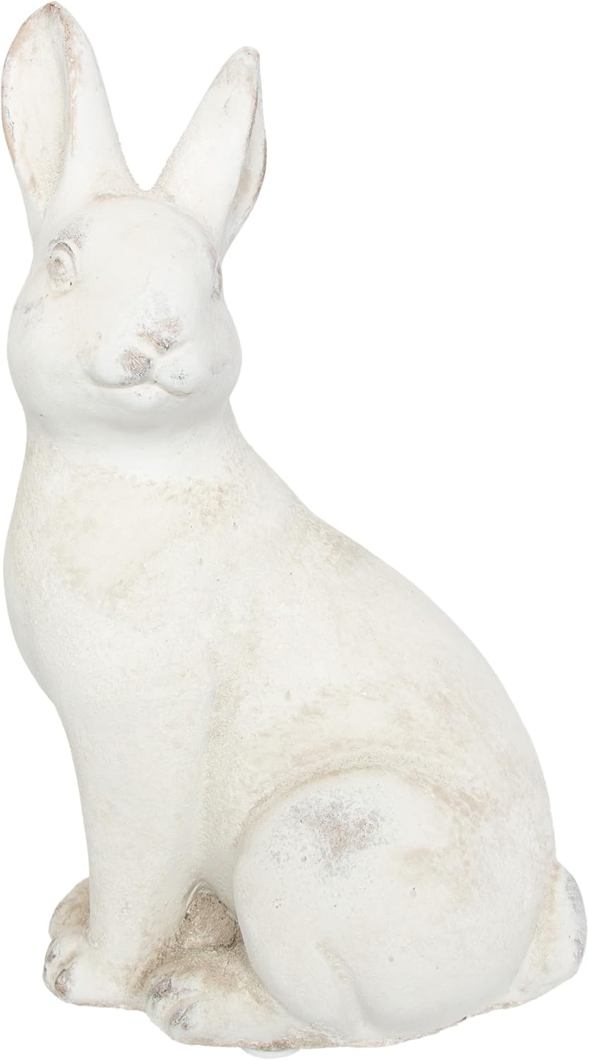 Cement Sitting Bunny Statue