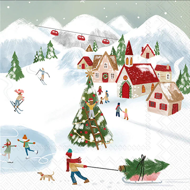 Boston International IHR Back to the Village Cocktail Napkins C057300