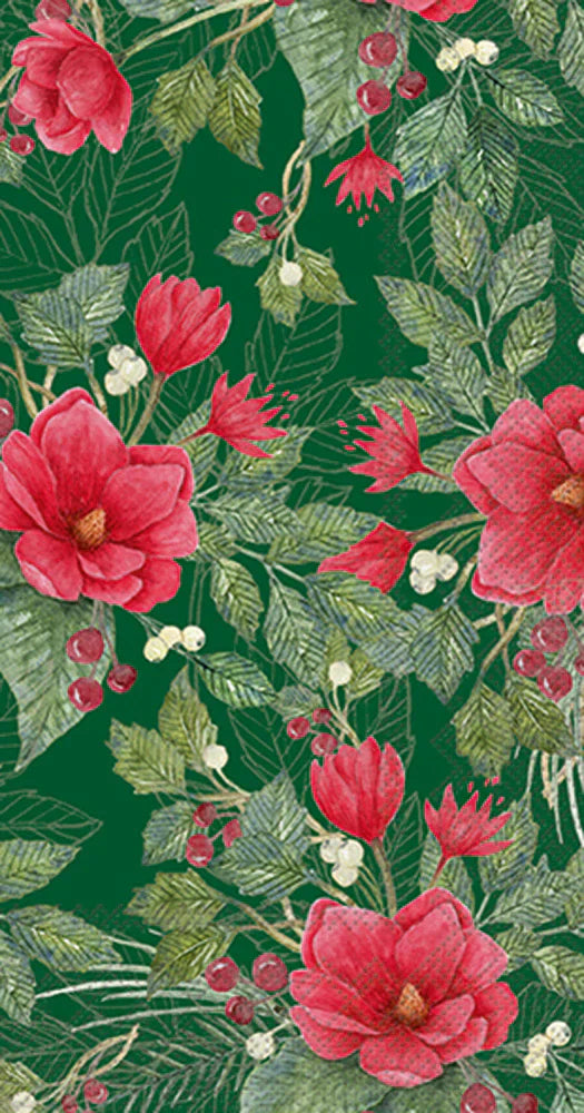 Boston International IHR Christmas Flowers Guest Towels BF1059820