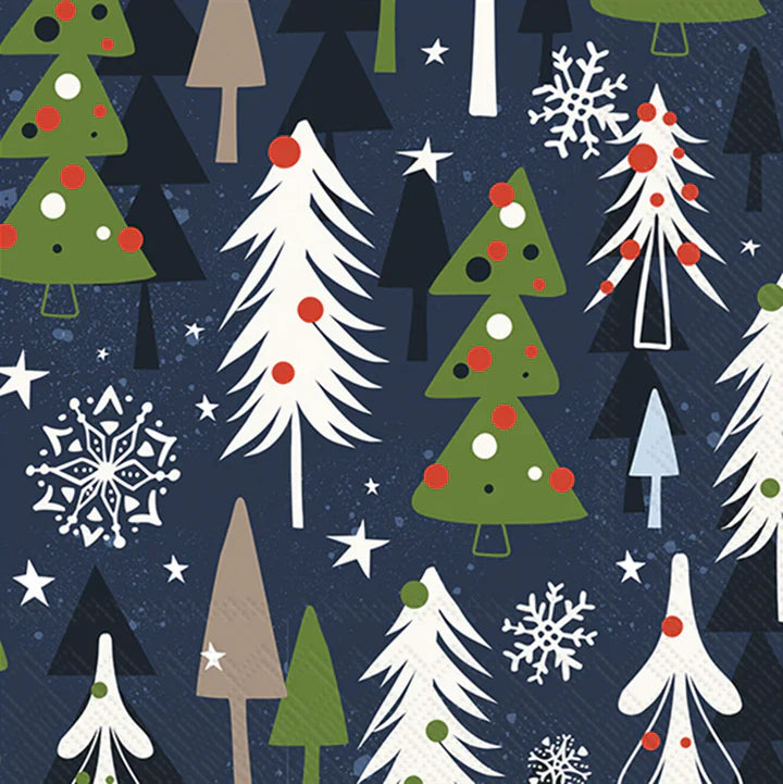 Boston International IHR Christmas Forest Cocktail Napkins C058700