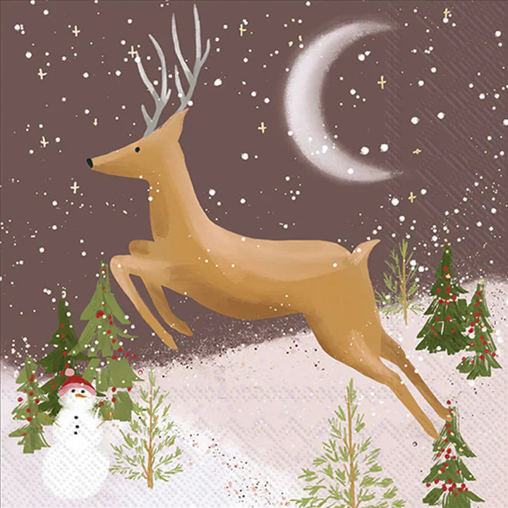 Boston International IHR Leaping Deer Cocktail Napkins C057700