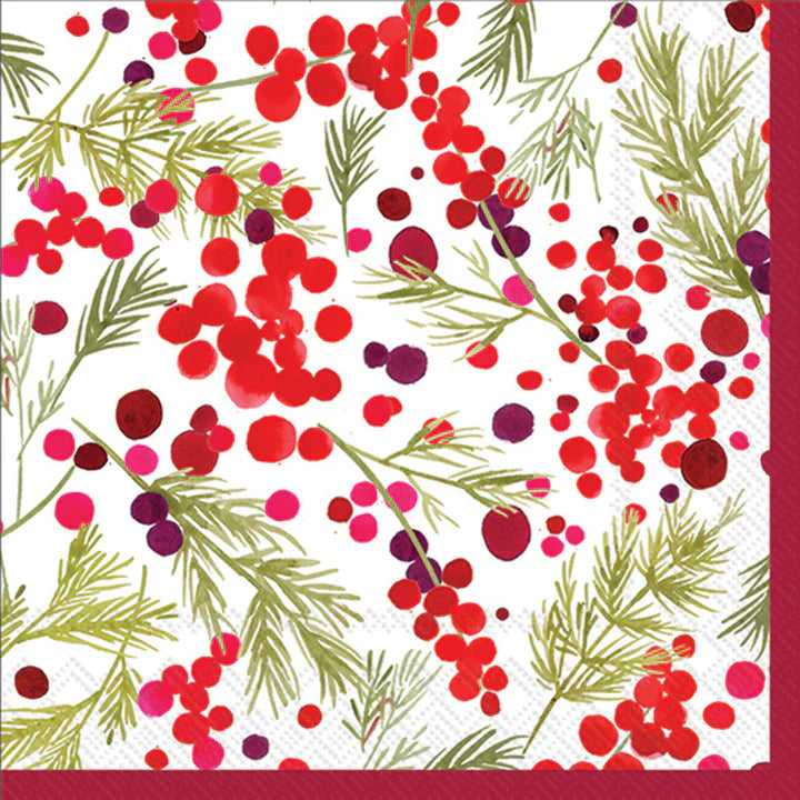Boston International IHR Merry Berries Cocktail Napkins C061500