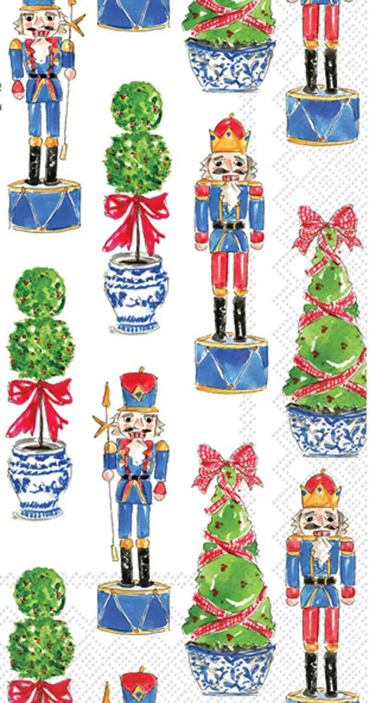 Boston International IHR Nutcrackers & Topiary Guest Towels BF982000