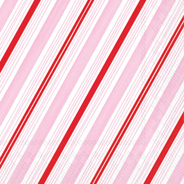 Boston International IHR Peppermint Stripes Cocktail Napkins C062400