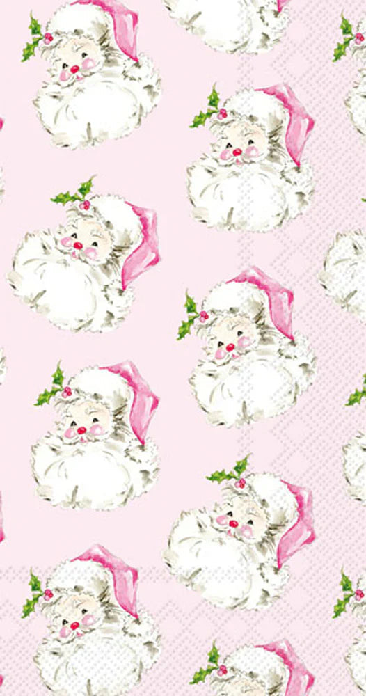Boston International IHR Pink Santa Guest Towels BF048400