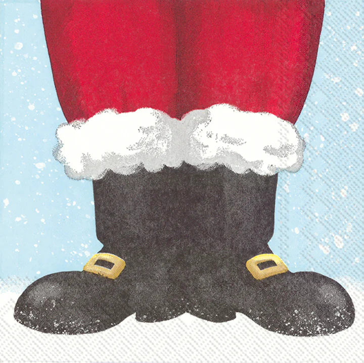 Boston International IHR Santa Boots Cocktail Napkins C014900