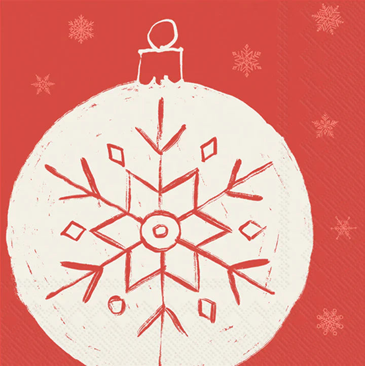 Boston International IHR Seasonal Flake Ornament Cocktail Napkins C061900