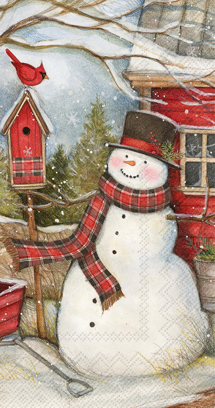 Boston International IHR Snowman Barn Guest Towels BF017400