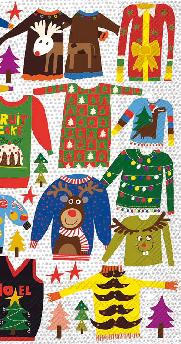 Boston International IHR Ugly Christmas Sweater Guest Towels BF009900