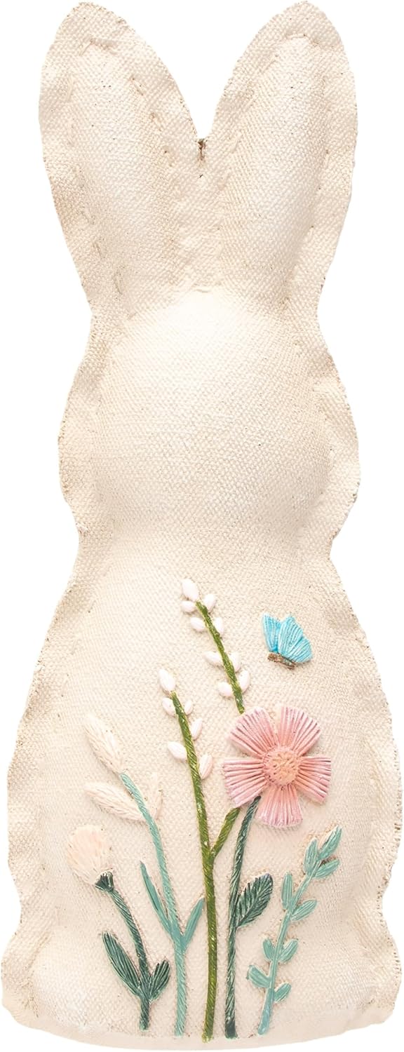 Floral Embossed Bunny