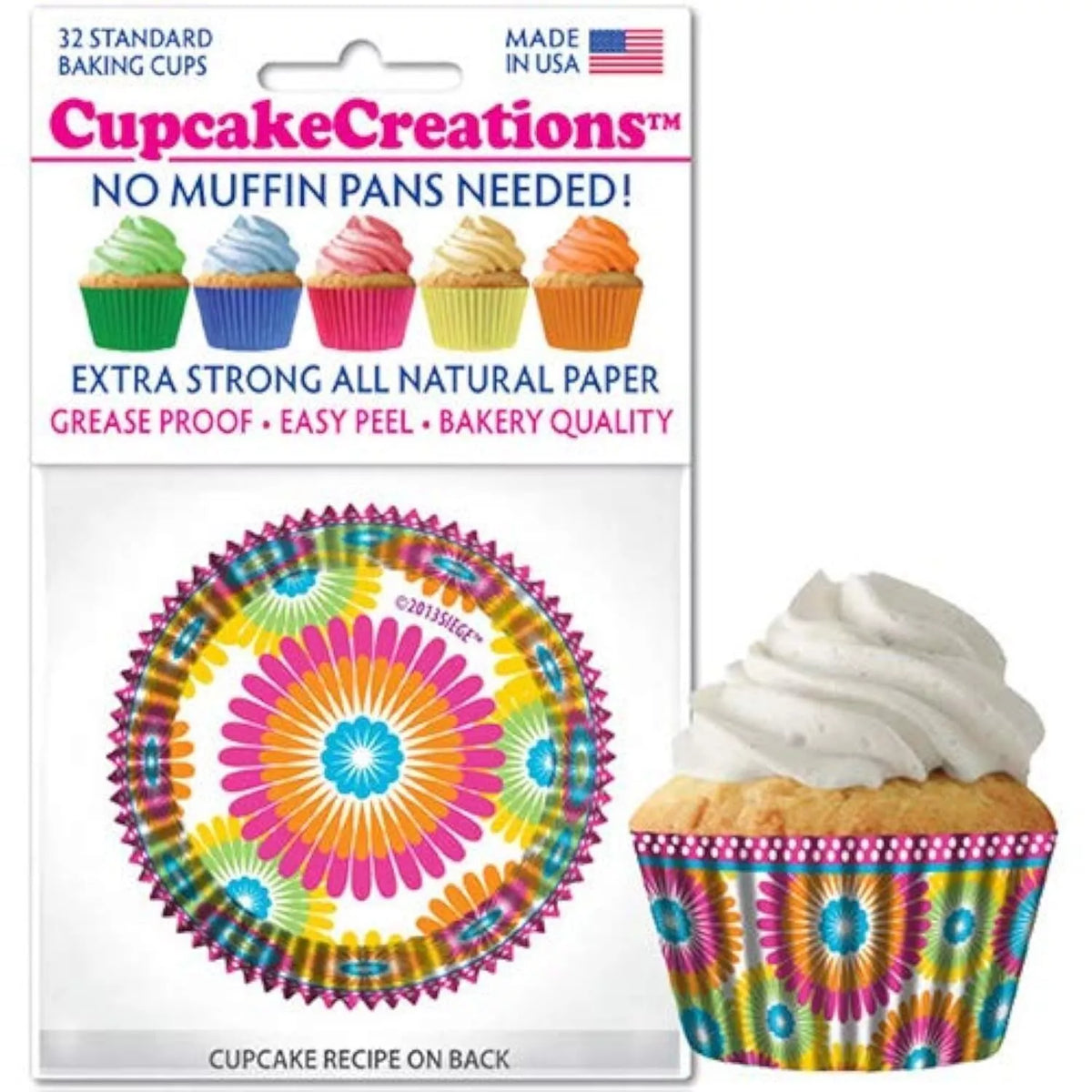 Cupcake Creations Color Burst Baking Cups