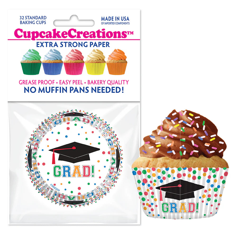 Cupcake Creations Happy Graduation Baking Cups