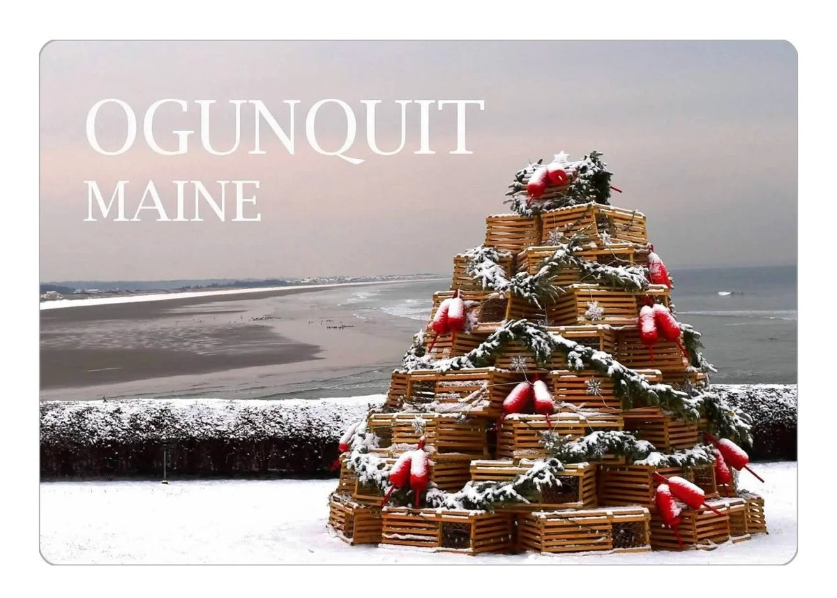 Marginal Way Lobster Trap Holiday Tree Magnet