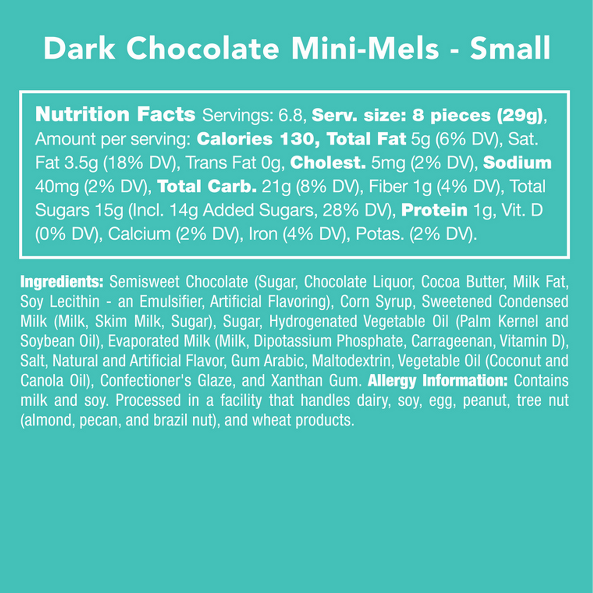 Dark Chocolate Mini-Mels