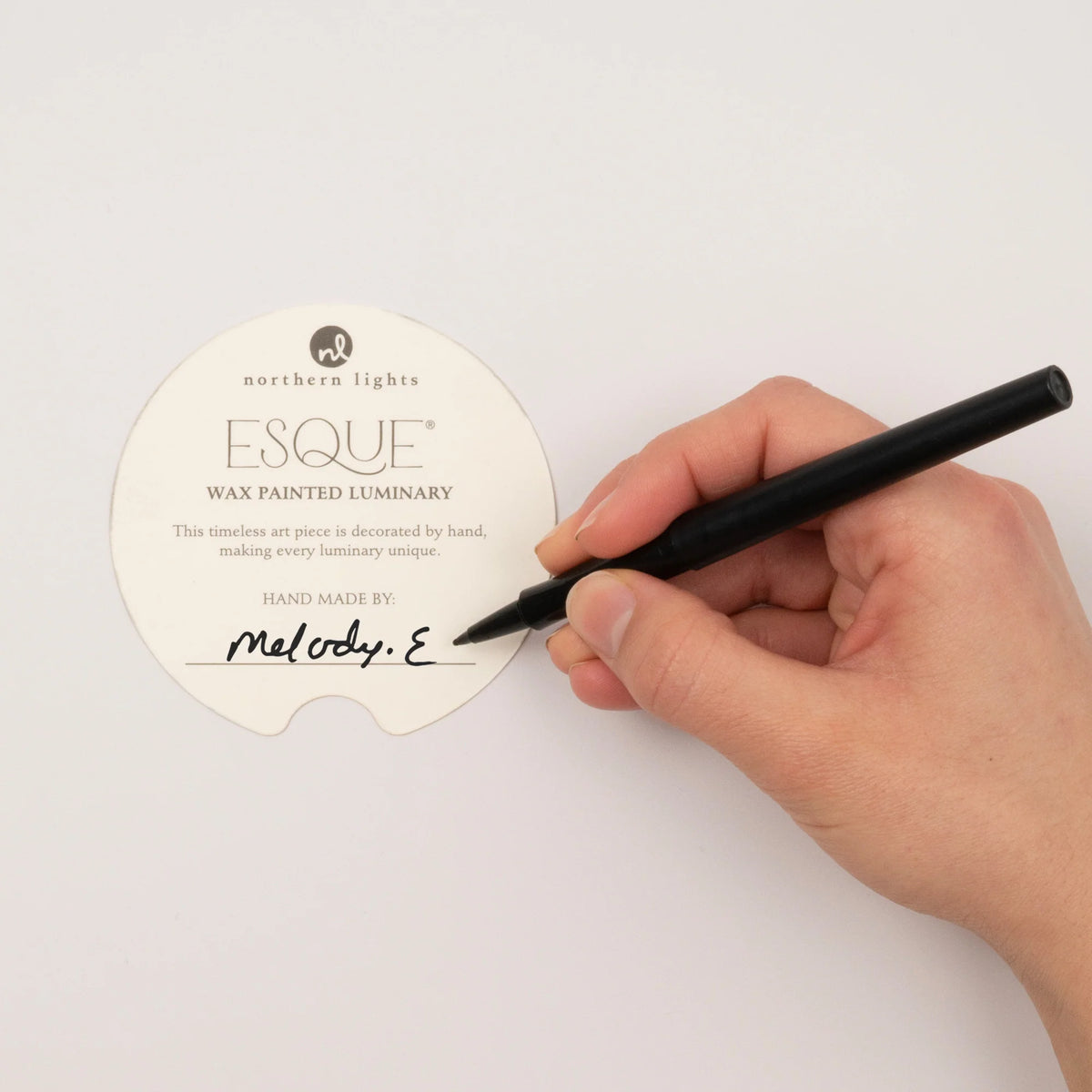 Seafoam Esque Candle Luminary