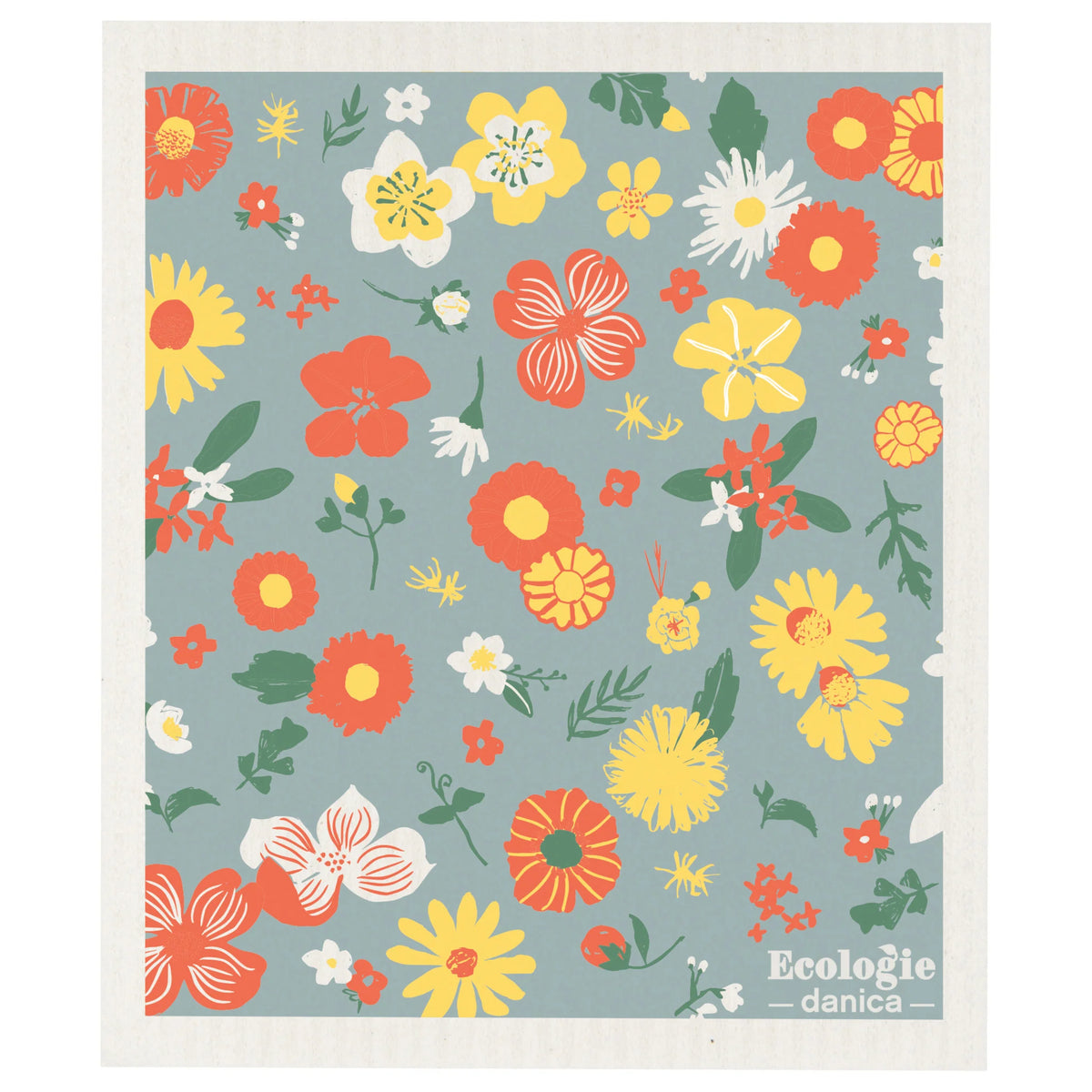 Flowers of the Month Swedish Dishcloth