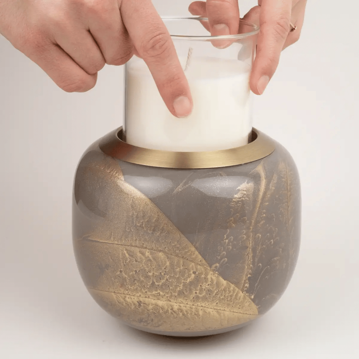 Seafoam Esque Candle Luminary