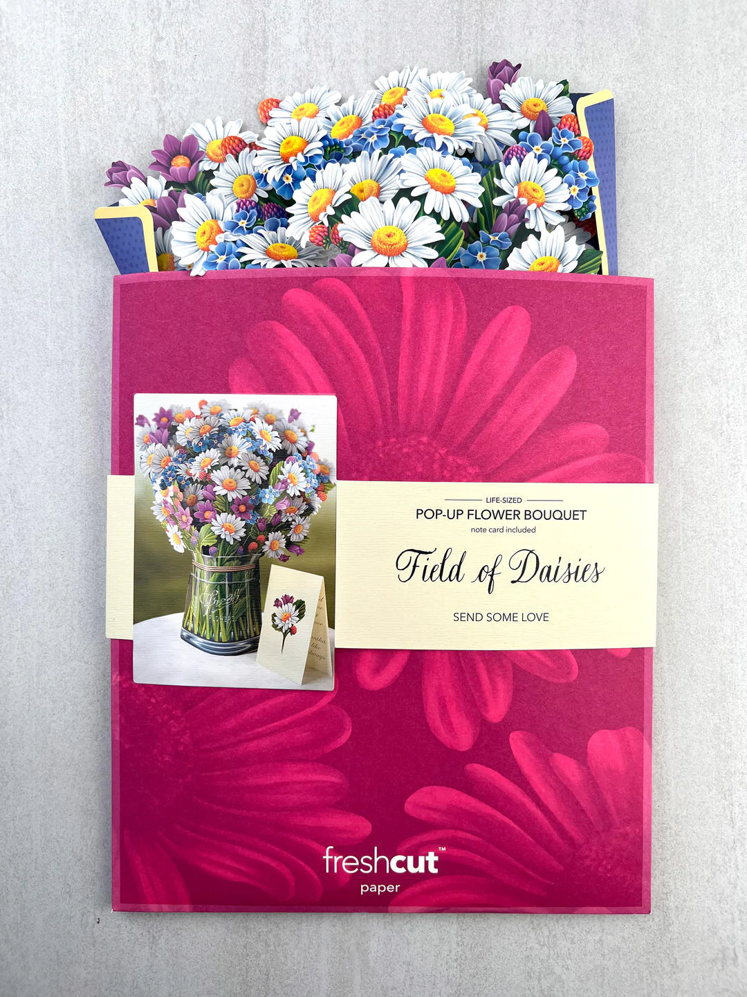 Field of Daisies Pop-Up Flower Bouquet Card