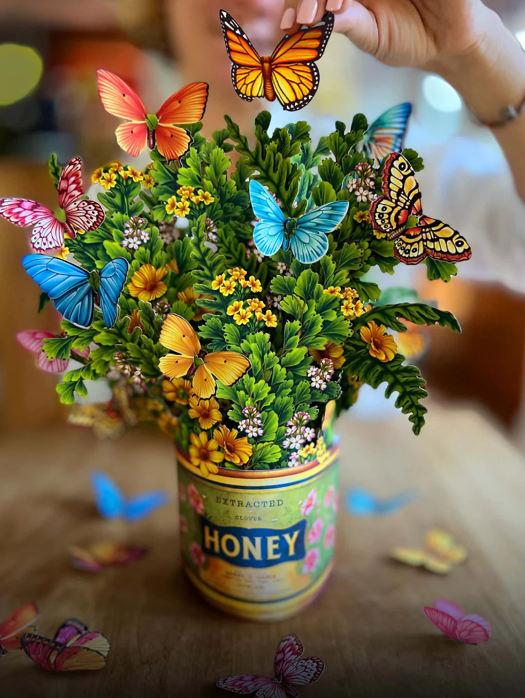 Butterflies &amp; Buttercups Pop-Up Flower Bouquet Card