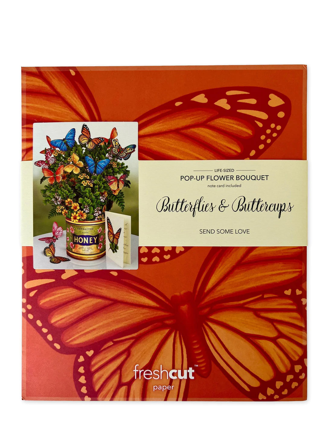 Butterflies &amp; Buttercups Pop-Up Flower Bouquet Card