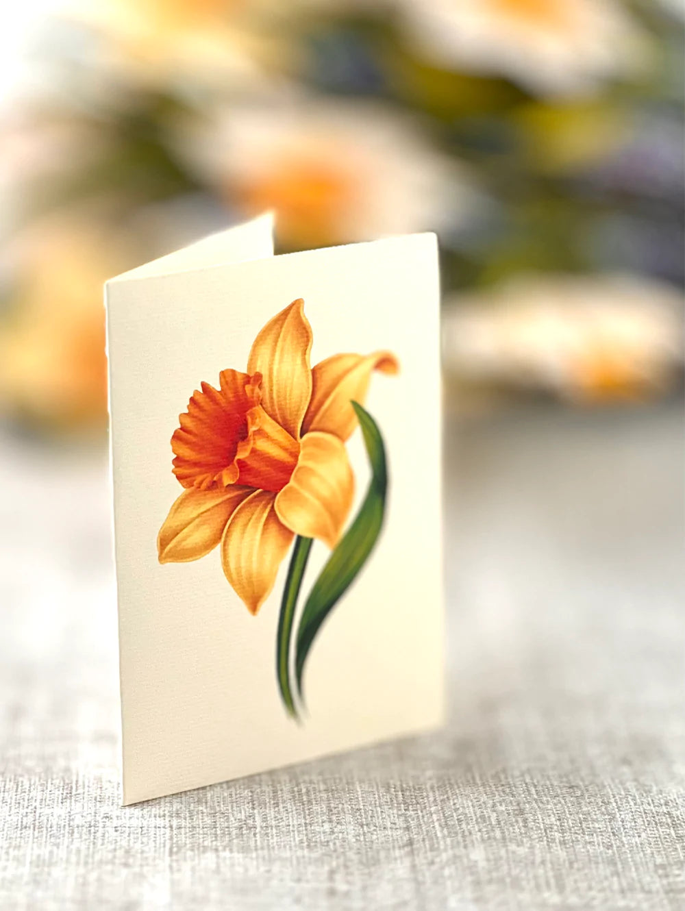 English Daffodils Pop-Up Flower Bouquet Card