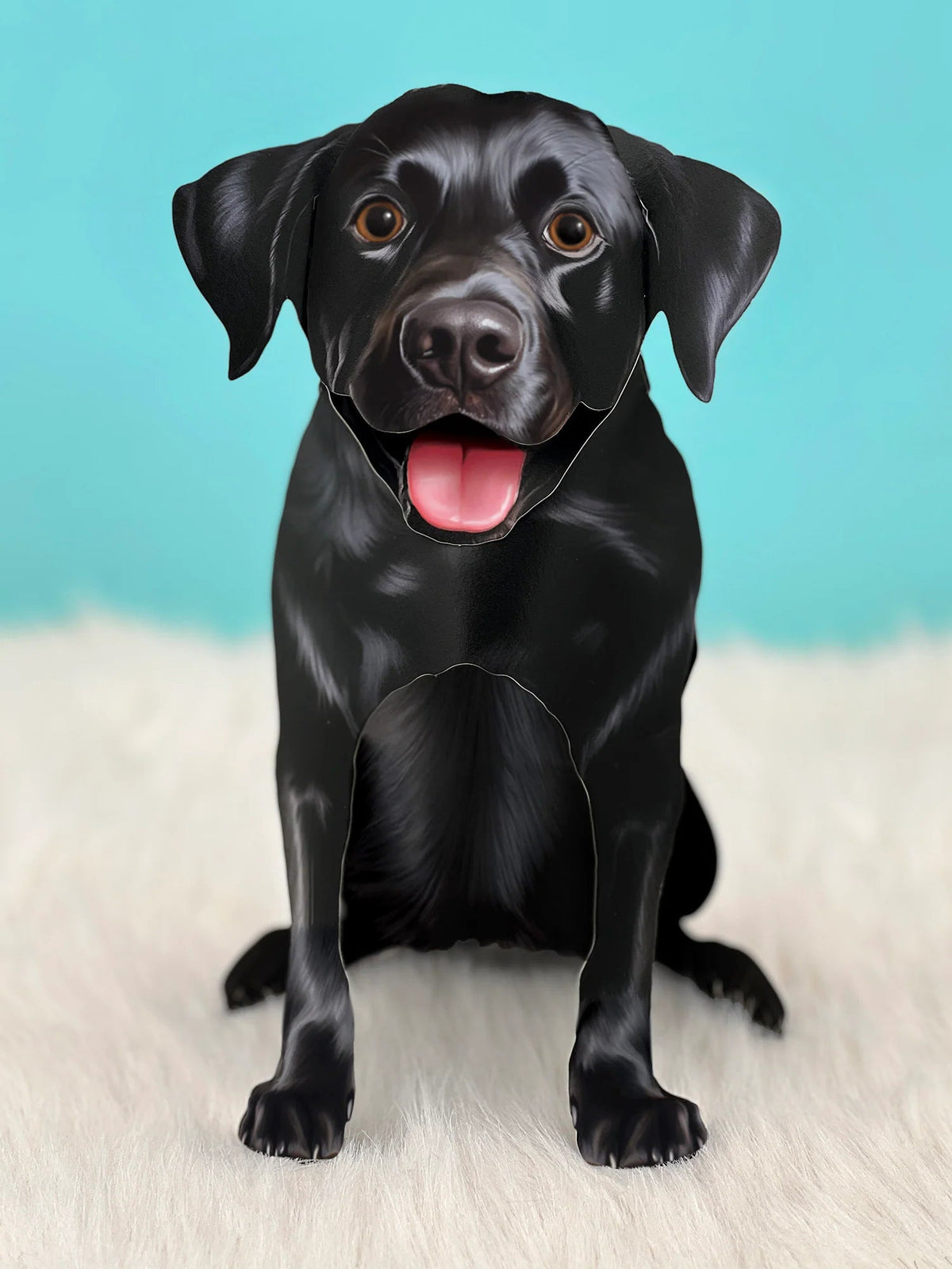 Black Lab Pop-Up Pet Card