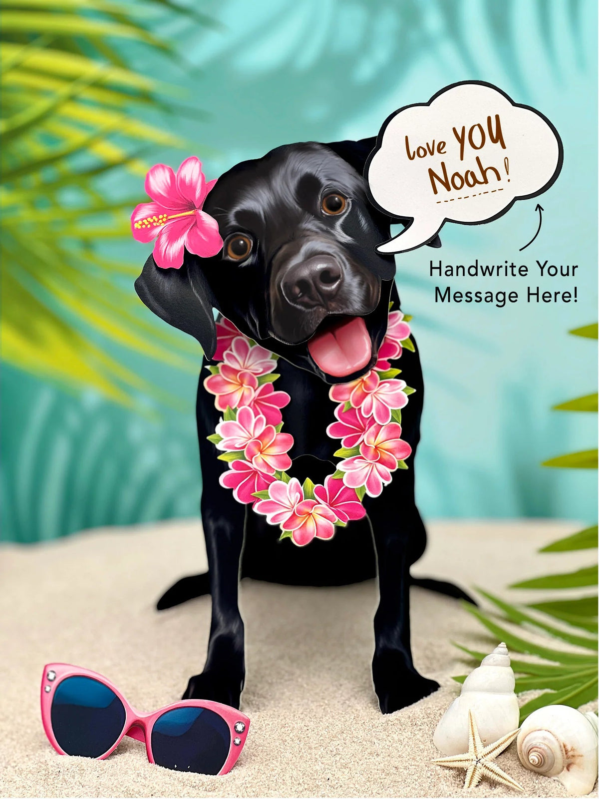 Black Lab Pop-Up Pet Card