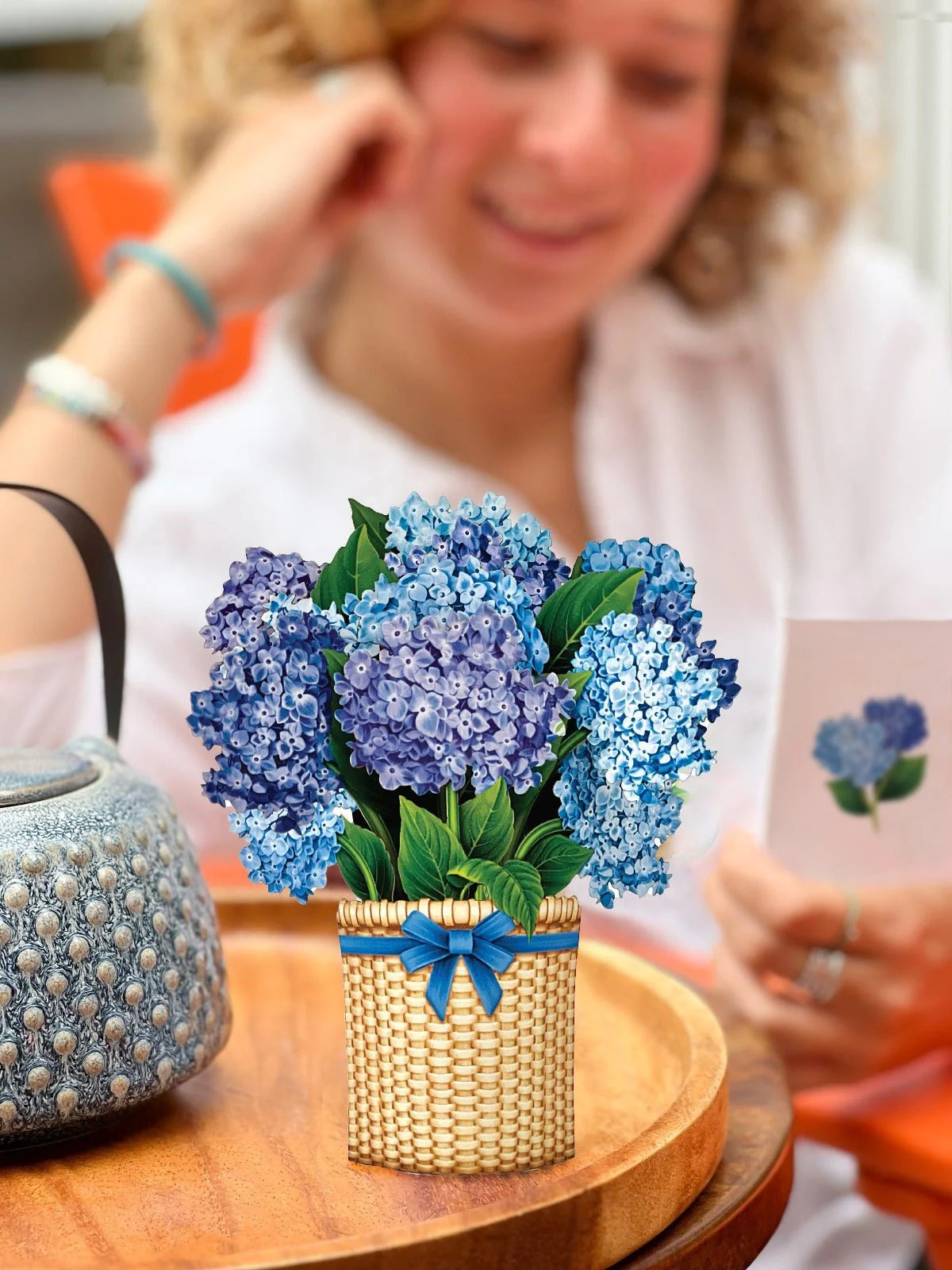 Mini Nantucket Hydrangeas Pop-Up Card