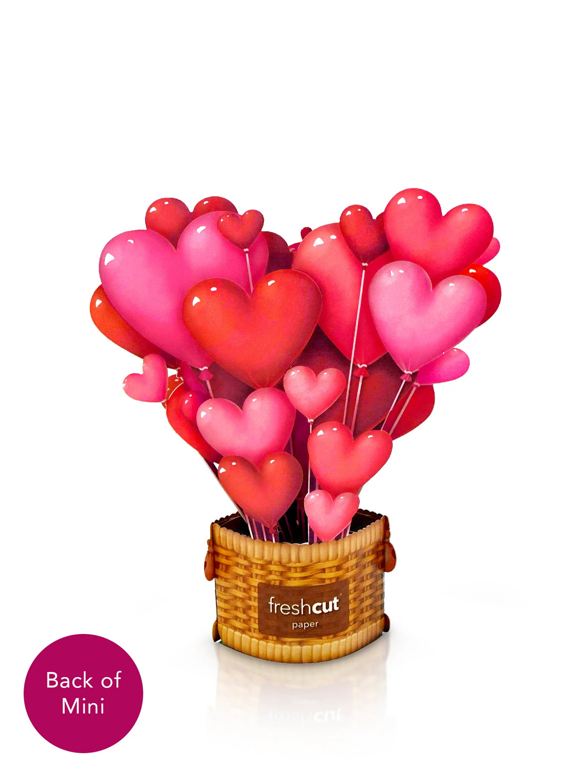 Mini Heart Balloons Pop-Up Card