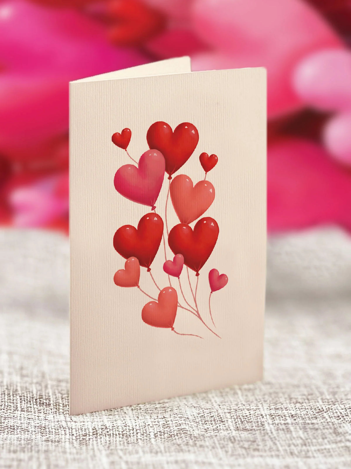 Mini Heart Balloons Pop-Up Card