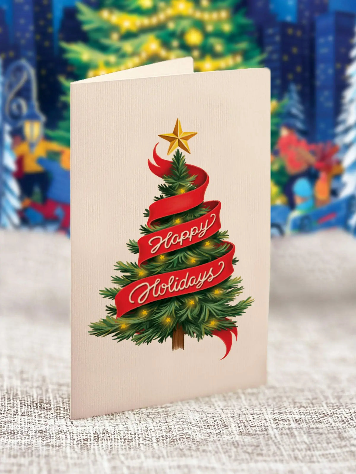 Christmas Skating Spectacular Pop-Up Holiday Scene