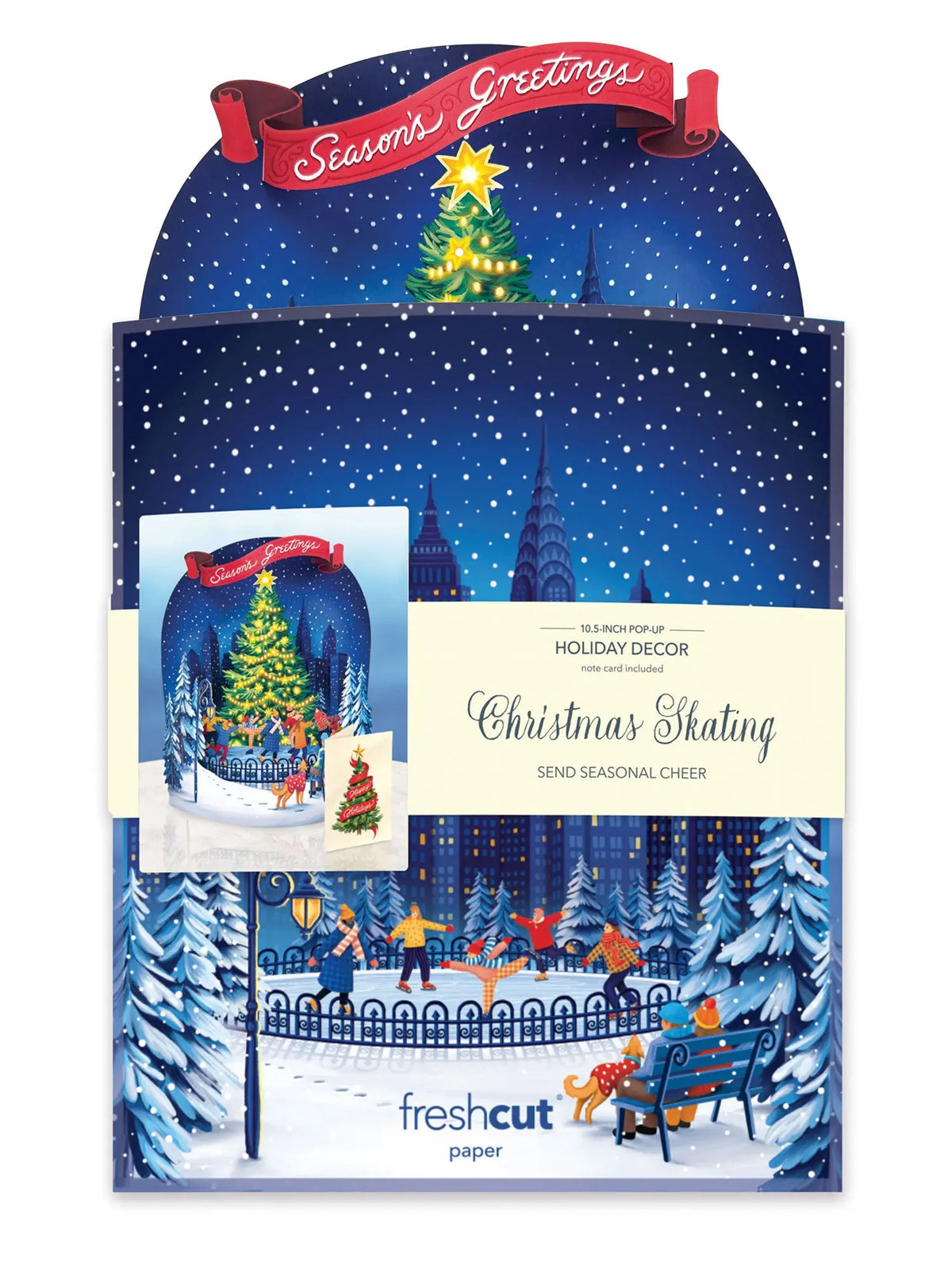 Christmas Skating Spectacular Pop-Up Holiday Scene