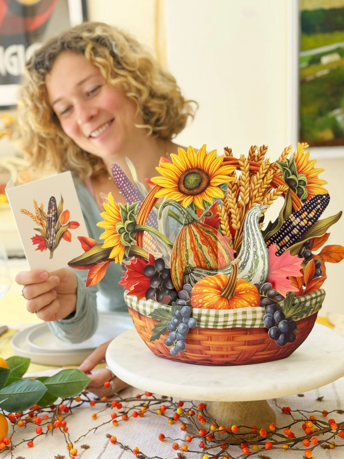 Golden Harvest Pop-Up Fall Basket