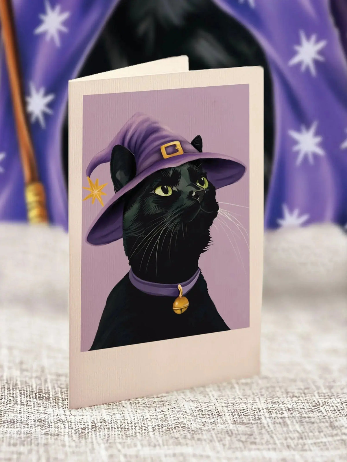 Mini Halloween Cat Pop-Up Greeting Card