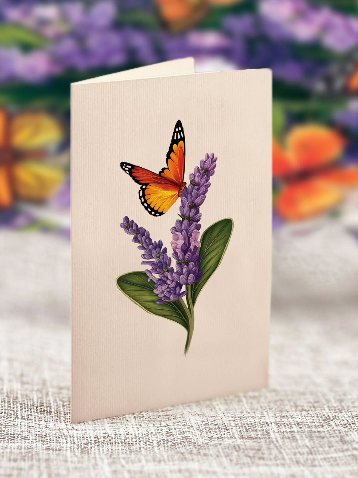 Mini Lavender &amp; Butterflies Pop-Up Card