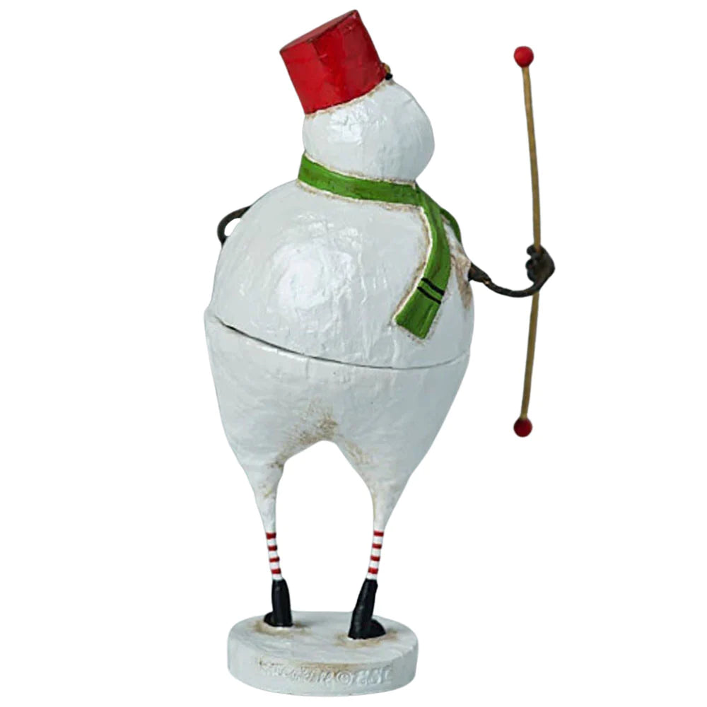 Frosty Fellow Container Figurine by Lori Mitchell