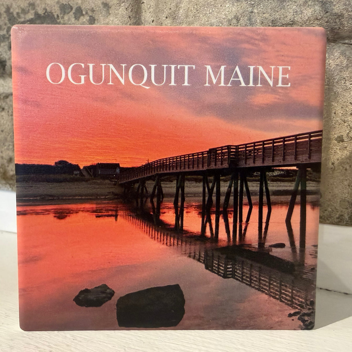 Footbridge Sunsrise Ceramic Coaster