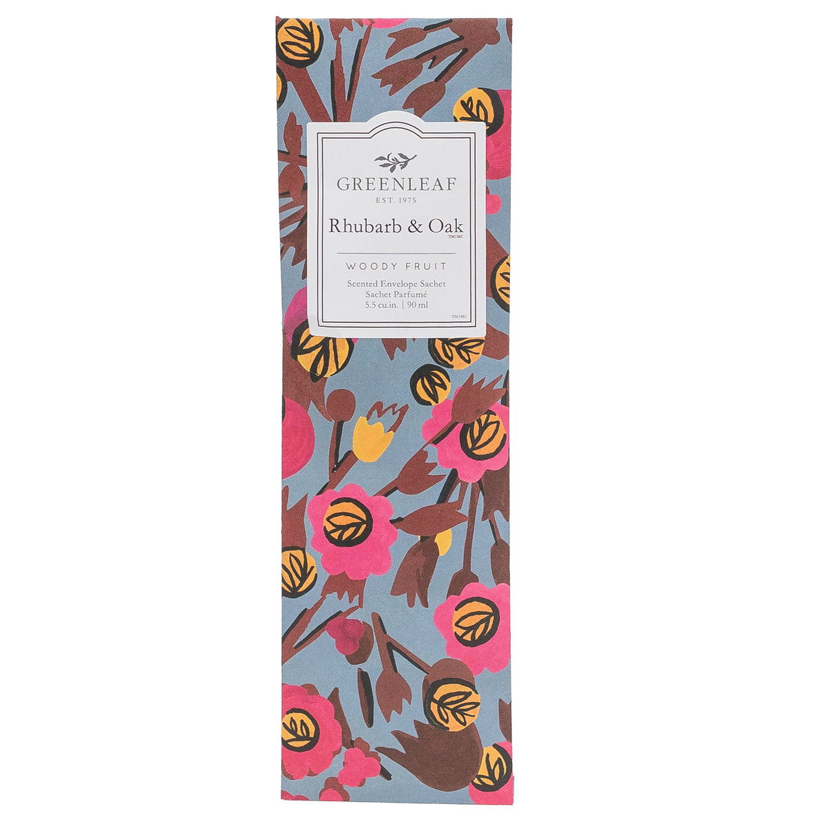 Rhubarb & Oak Slim Fragrance Sachet