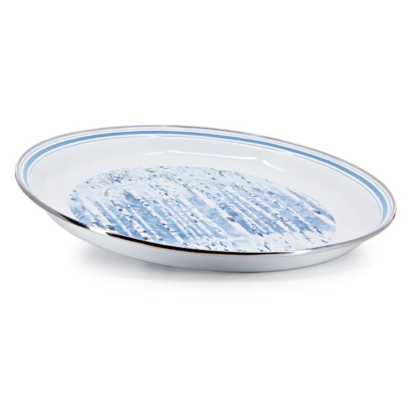 Aspen Grove Enamelware Large Serving Tray