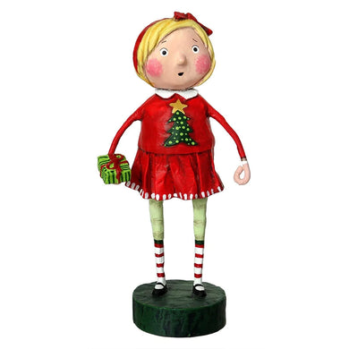 Gift Exchange Girl Figurine by Lori Mitchell