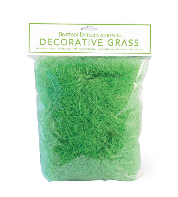Green Decorative Easter Basket Grass