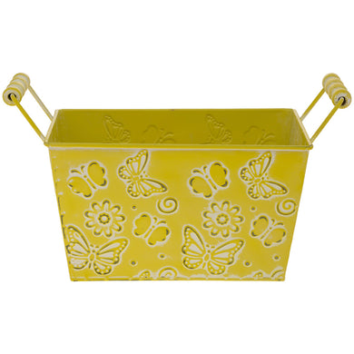 Yellow Butterfly Rectangle Tin