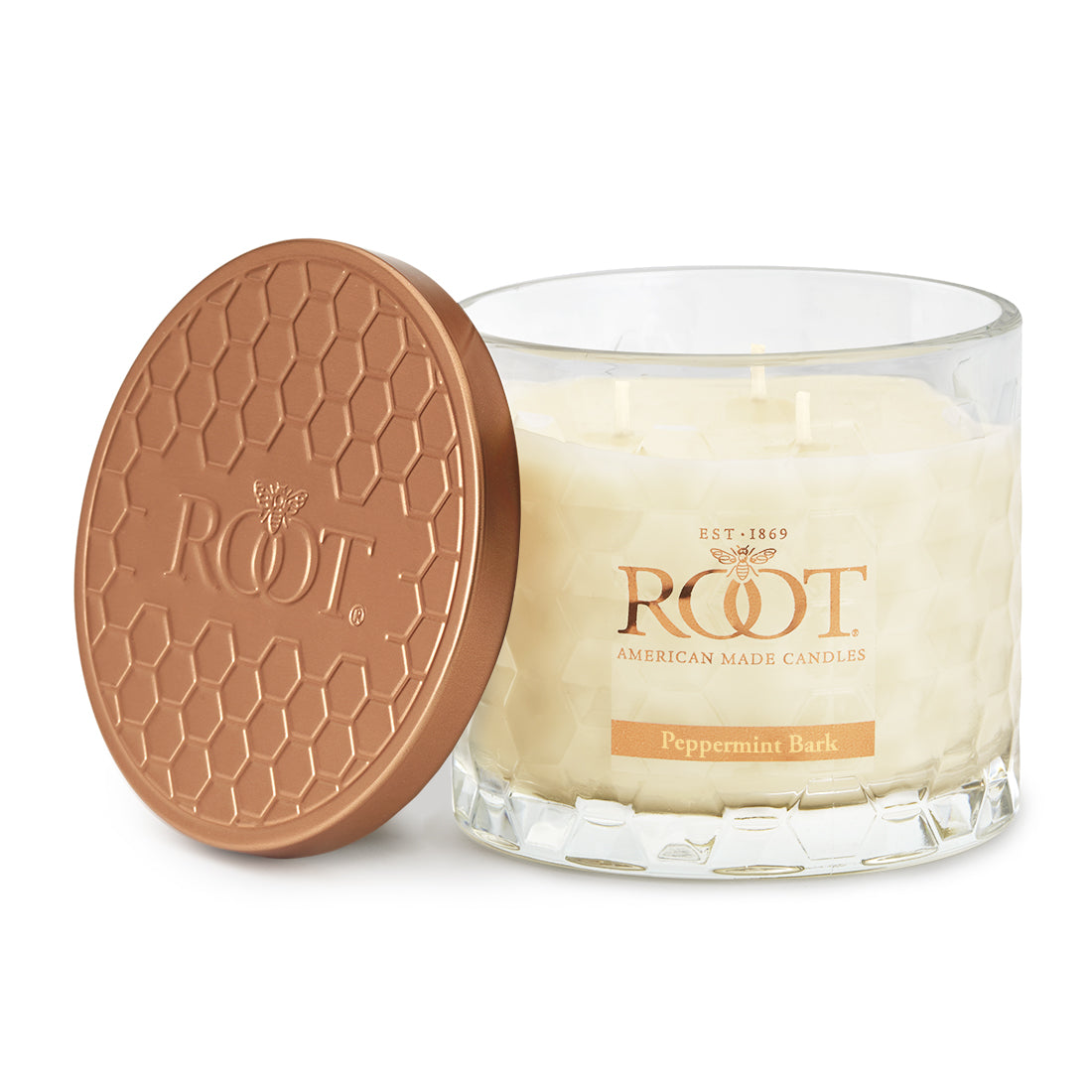 Peppermint Bark 3 Wick Honeycomb