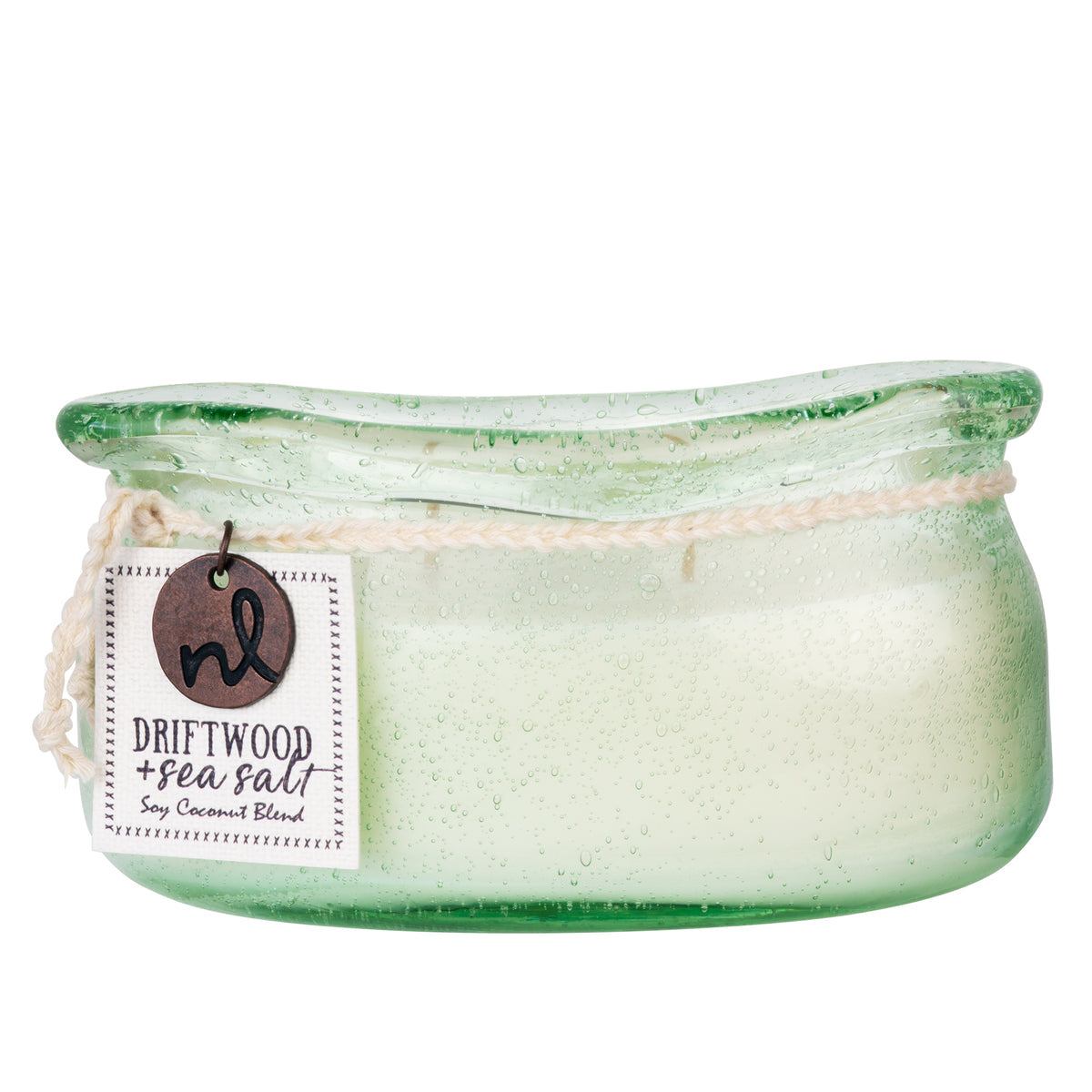 Driftwood and Sea Salt Windward Glass Candle