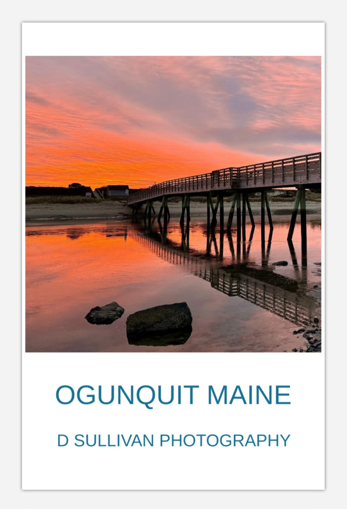 Footbridge Sunrise Poster