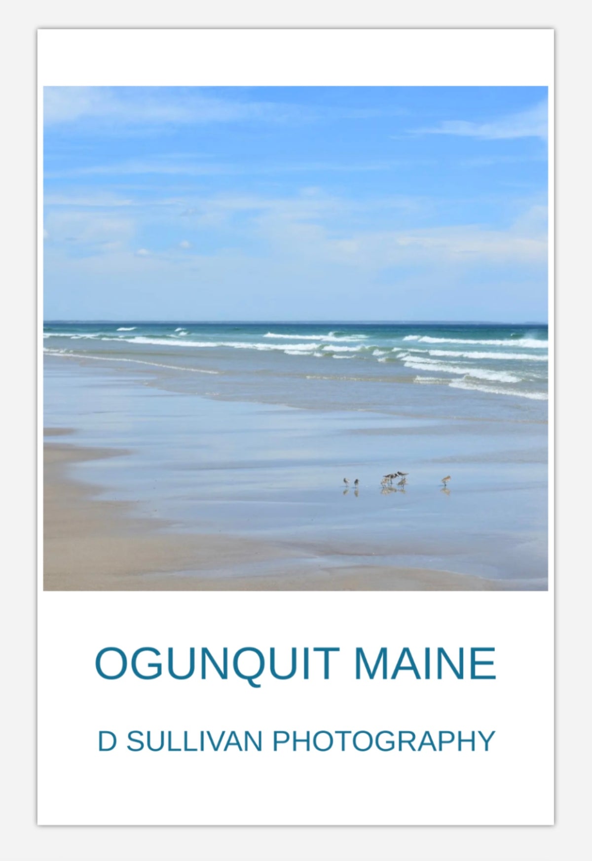 Ogunquit Beach Solitude Poster