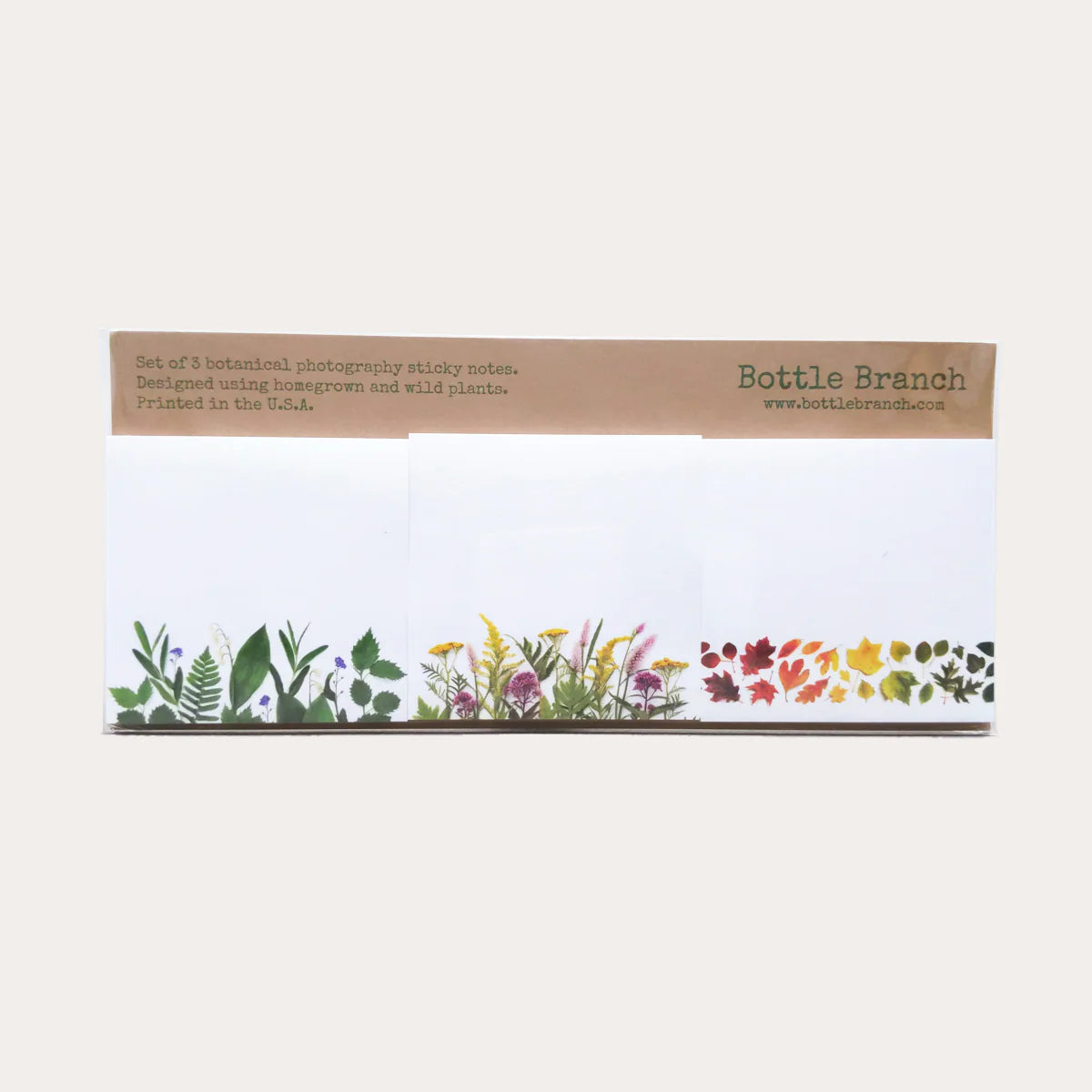 Spring Summer Fall Sticky Notes Set of 3
