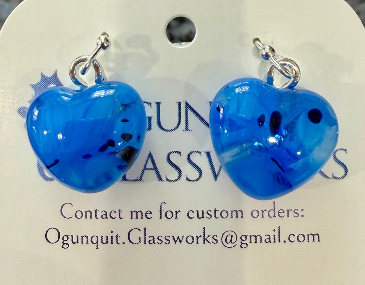 Sailor's Ink Heart Drop Earrings
