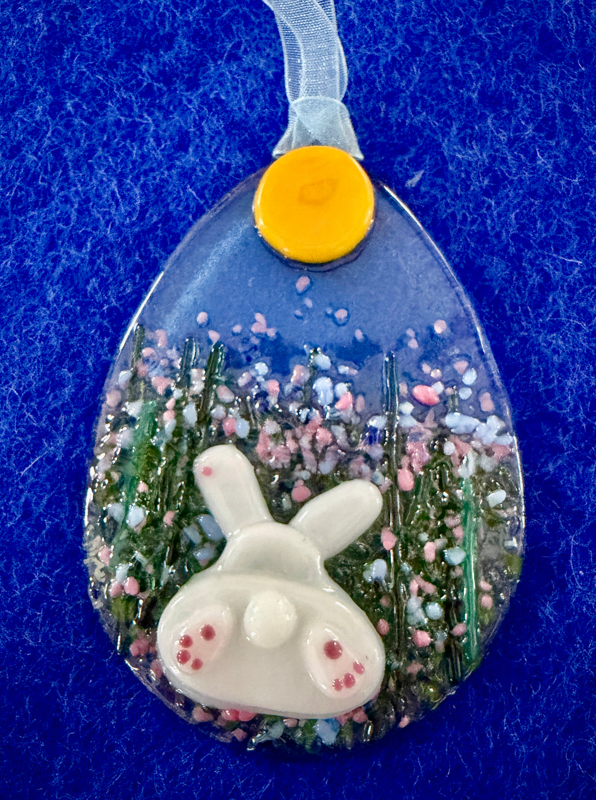 Easter Bunny Egg Ornament