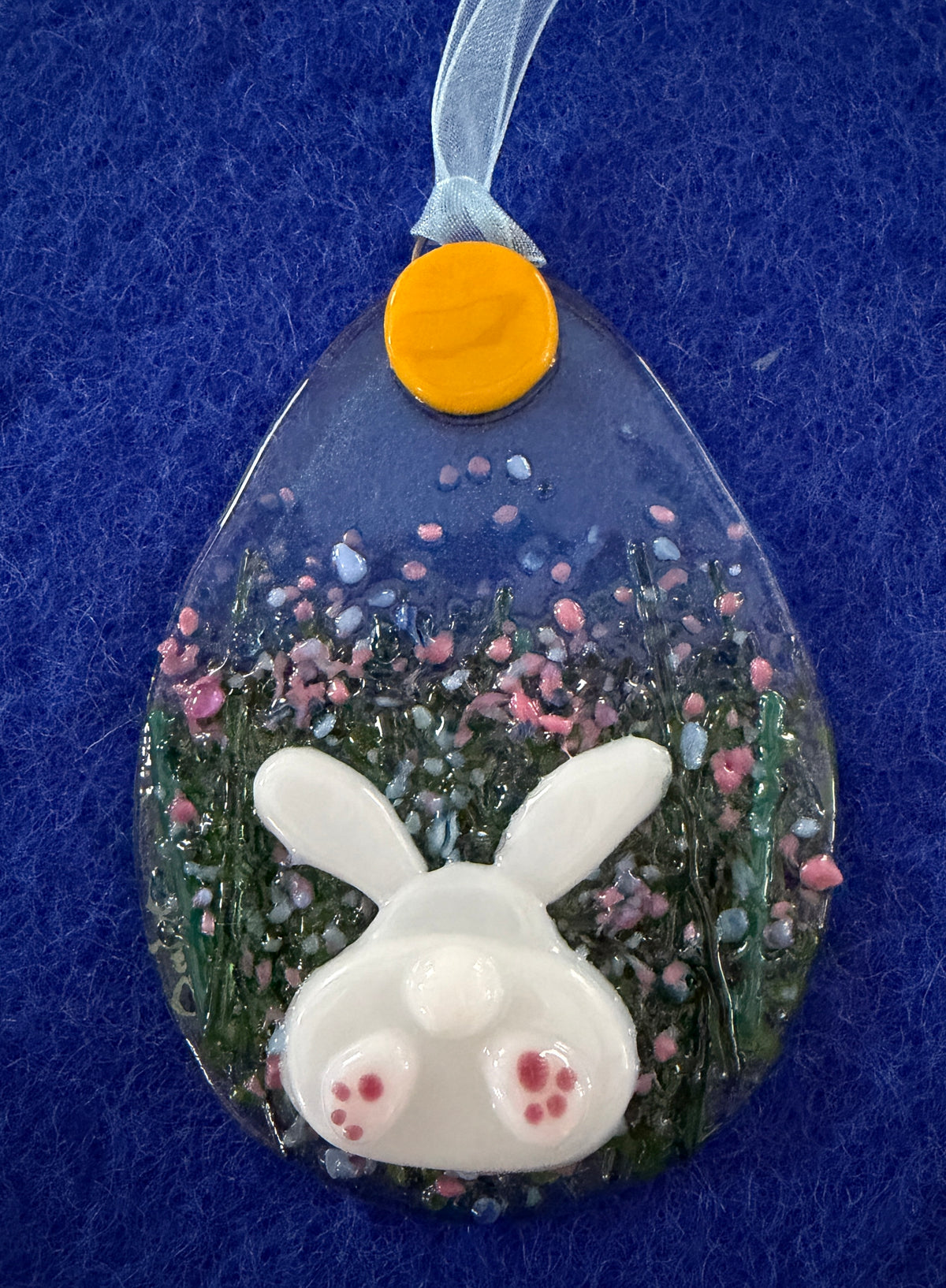 Easter Bunny Egg Ornament